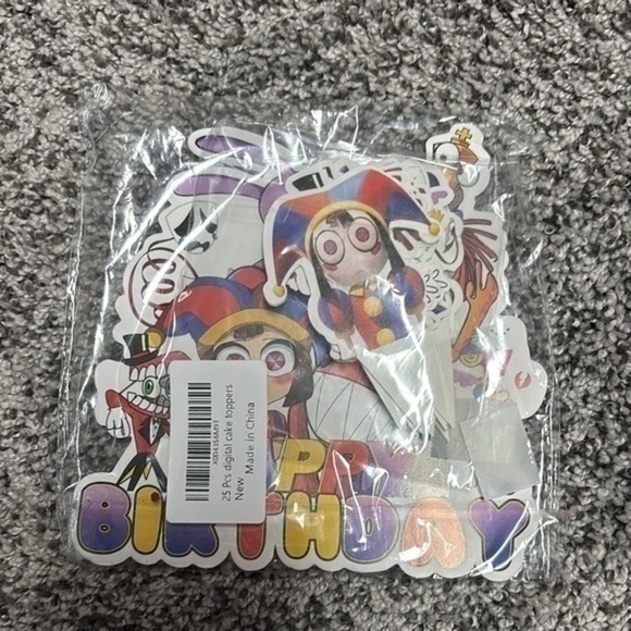 NEW 25 pcs digital cake toppers - Picture 1 of 1